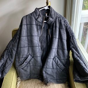 Free people dolman jacket - black